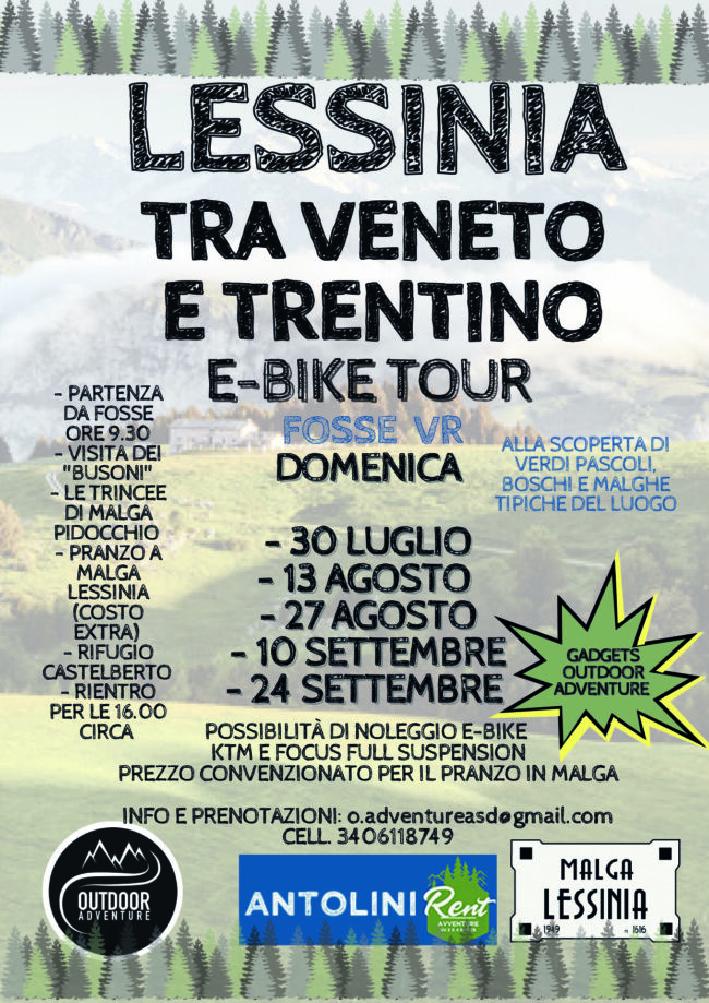 lessinia bici elettriche tour e-bike in lessinia
